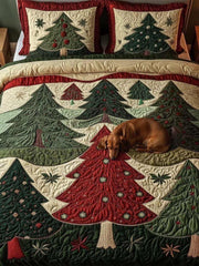 Forest Of Joy 3-Piece Quilted Bedding Set