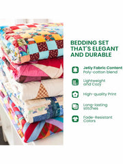 Heritage Patch 3-piece quilted bedding set