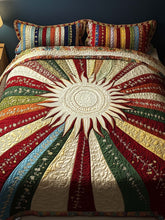 Sunny Glow 3- Piece Quilted Bedding Set